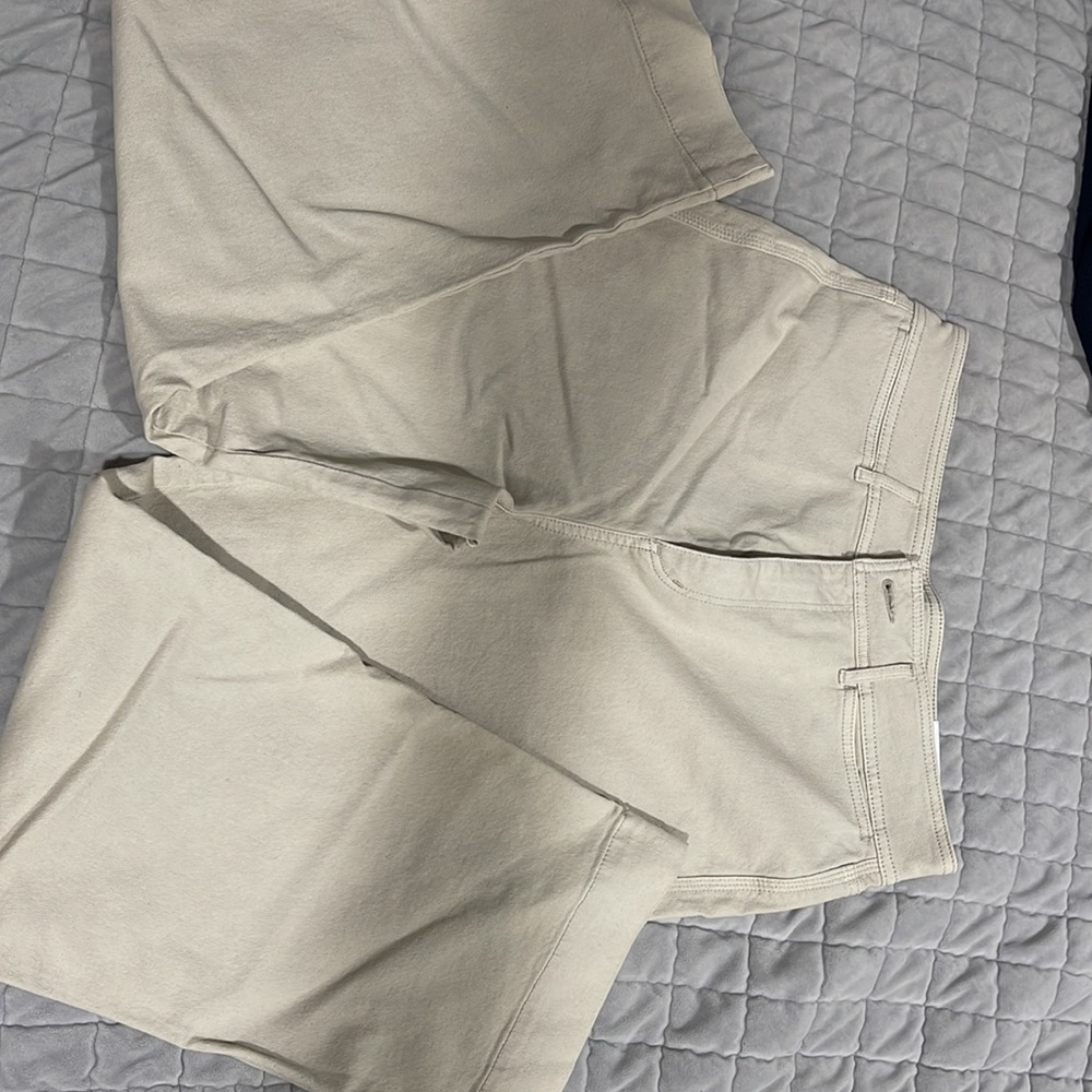 COPY - NWT Loft High rise wide leg jeans in light khaki - Picture 6 of 6